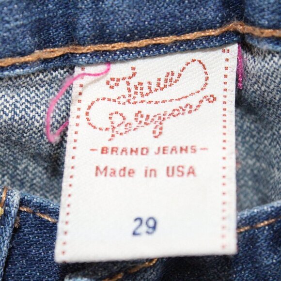 True Religion Joey Twisted Flare Jeans Size 29 Flap Back Pockets - Picture 2 of 5